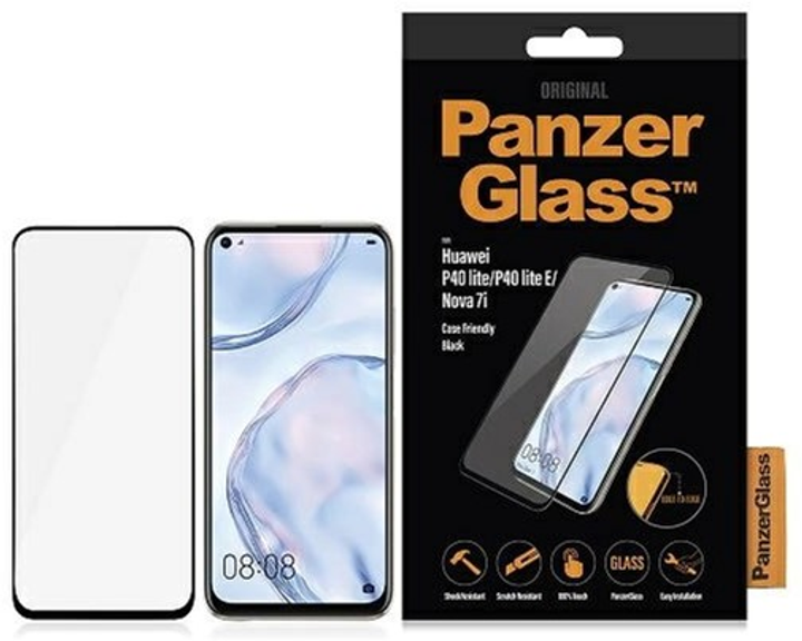 Szkło hartowane Panzer Glass E2E Regular do Huawei P40 Lite/Nova 7i/P40 Lite E antybakteryjne (5711724053672) - obraz 1