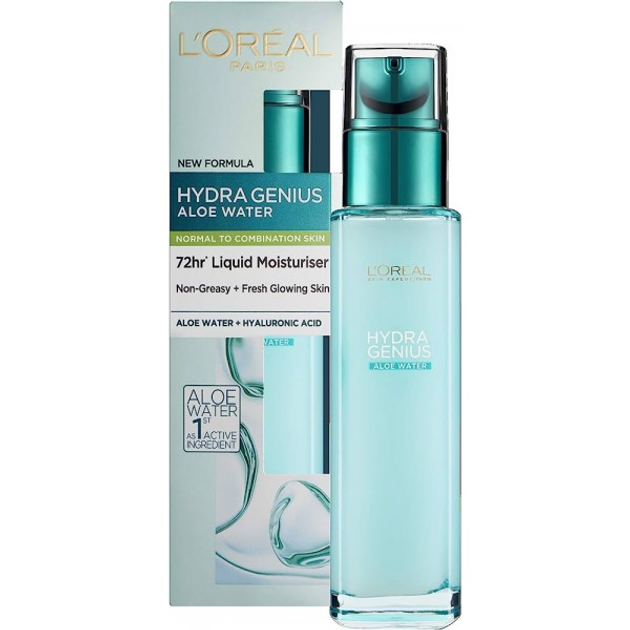 Аква-флюид L’Oréal Paris Skin Expert Гений Увлажнения для нормальной и ...