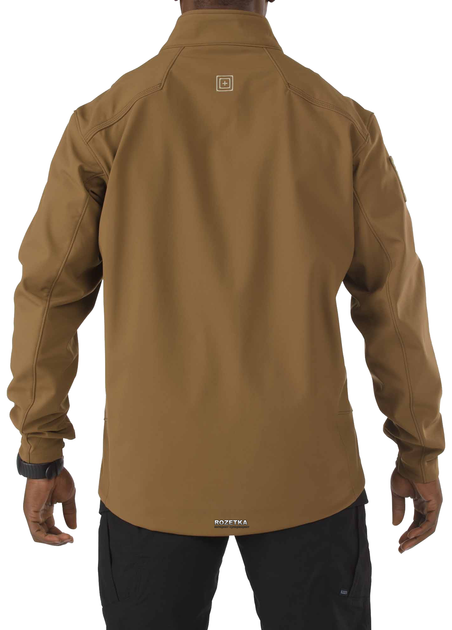 Куртка тактична для штормової погоди 5.11 Tactical Sierra Softshell 78005 S Battle Brown (2000980359240) - зображення 2