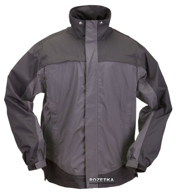 Куртка тактическая для штормовой погоды 5.11 Tactical TacDry Rain Shell 48098 L Charcoal (2211908044012) - изображение 1