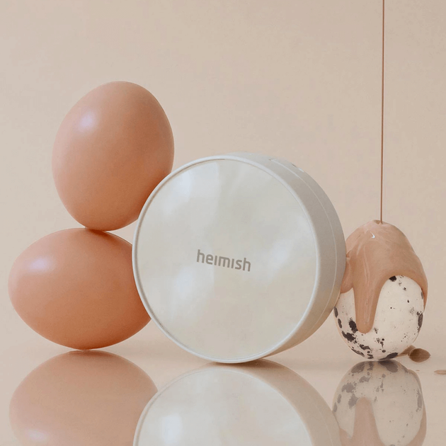 Кушон для обличчя з матовим фінішом HEIMISH Velvet Cover Cushion (21. Cover Ivory) - зображення 2
