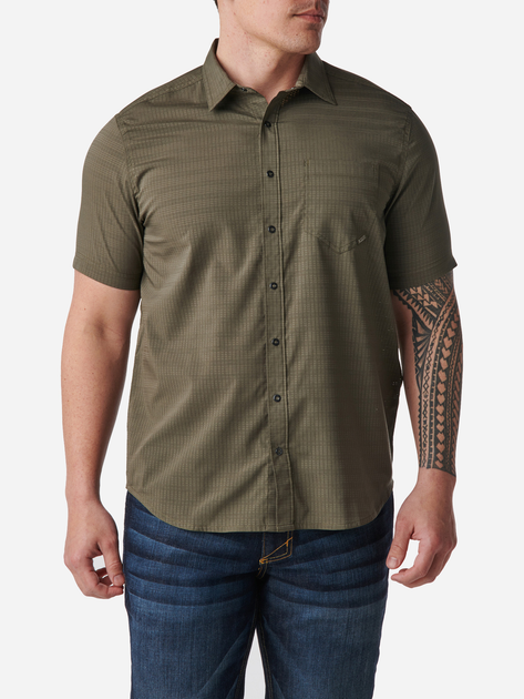 Сорочка тактична 5.11 Tactical Aerial Short Sleeve Shirt 71378-186 L Ranger Green (2000980528387) - зображення 1