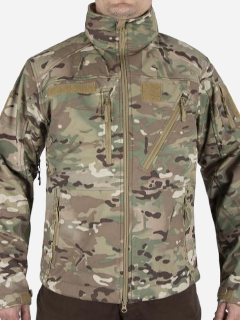 Куртка тактическая демисезонная софтшелл MIL-TEC SOFTSHELL JACKET SCU 10864049 2XL MULTITARN (2000980367450) - изображение 1