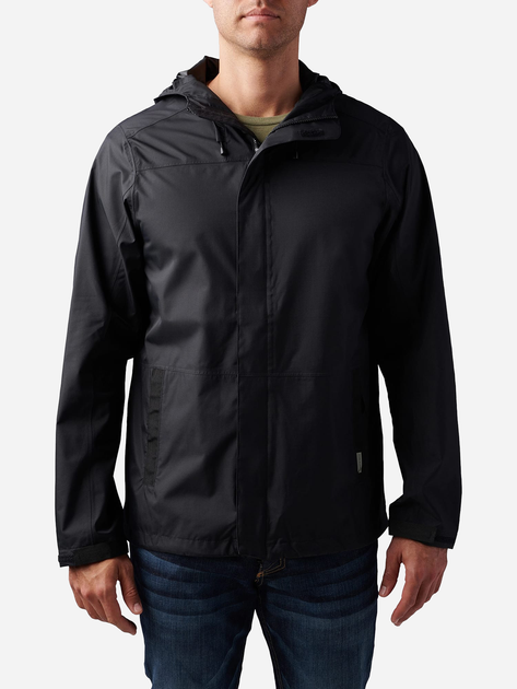 Тактична куртка 5.11 Tactical Exos Rain Shell 48370-019 M Black (2000980539130) - зображення 1