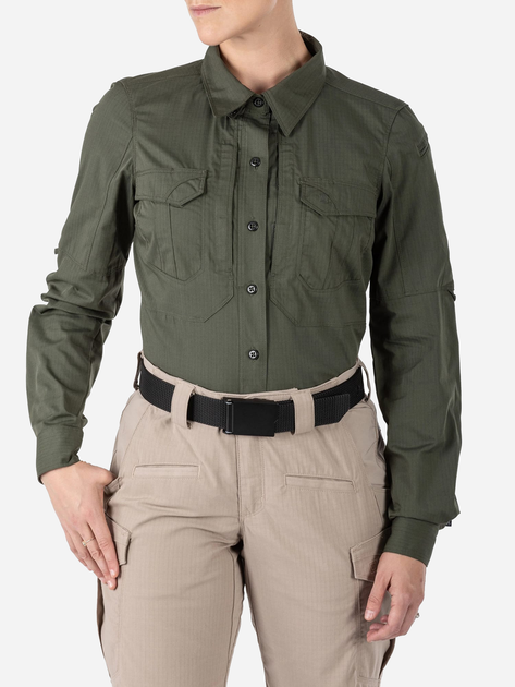 Тактическая рубашка 5.11 Tactical Women’S Stryke Long Sleeve Shirt 62404-190 M Tdu Green (2000980564798) - изображение 1