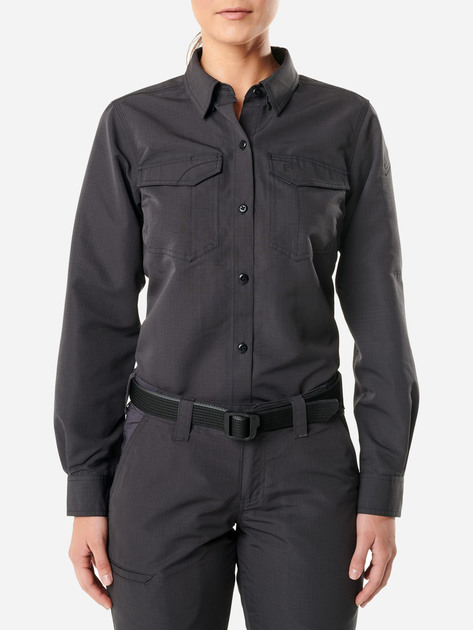 Тактическая рубашка 5.11 Tactical Women'S Fast-Tac Long Sleeve Shirt 62388-018 XS Charcoal (2000980558063) - изображение 1