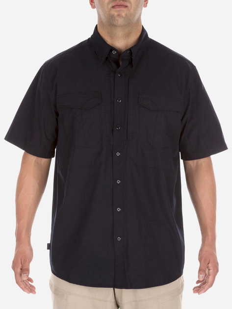 Тактическая рубашка 5.11 Tactical Stryke Shirt - Short Sleeve 71354-724 XS Dark Navy (2000980502639) - изображение 1