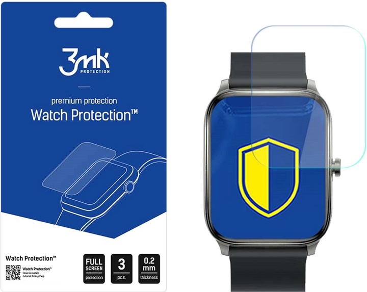 Захисна плівка 3MK ARC Watch для Haylou GST 3 шт (5903108535960) - зображення 1