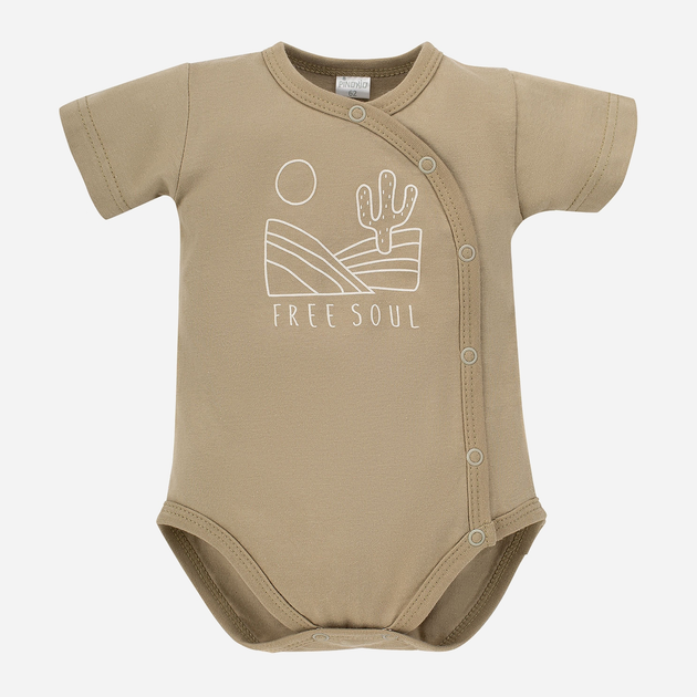 Боді дитяче Pinokio Free Soul Shortsleeve Buttoned Bodysuit 62 см Green (5901033285196) - зображення 1