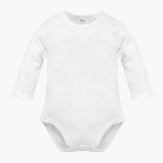 Боді для малюка Pinokio Lovely Day White Body LS 62 см White (5901033311949) - зображення 1