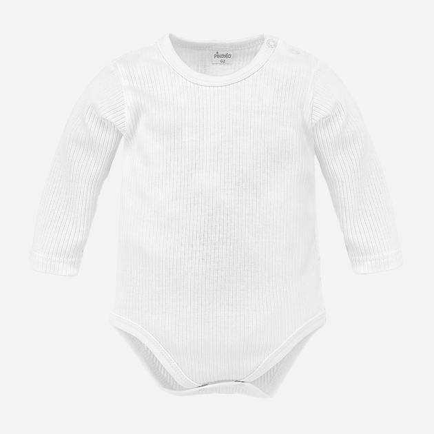 Body dla dziecka Pinokio Lovely Day White Body LS 62 cm White Stripe (5901033312380) - obraz 1