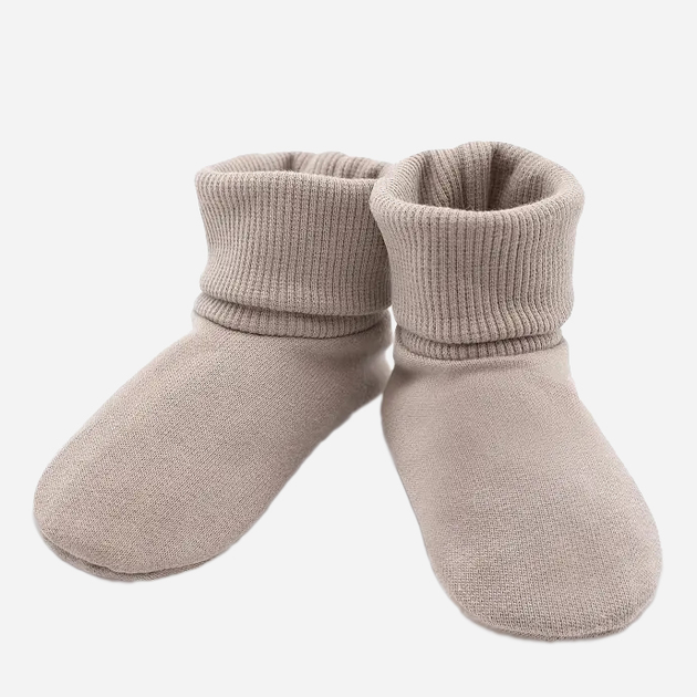 Дитячі пінетки-шкарпетки для хлопчика Pinokio Wooden Pony Booties 56-62 см Бежеві (5901033282171) - зображення 1