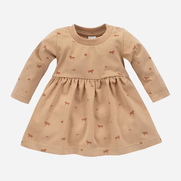 Сукня дитяча Pinokio Wooden Pony Dress 68-74 см Brown Pattern (5901033282737) - зображення 1