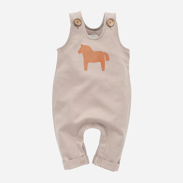 Напівкомбінезон дитячий Pinokio Wooden Pony Dungarees 62 см Beige (5901033282393) - зображення 1