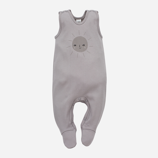 Напівкомбінезон дитячий Pinokio Hello Sleepsuit 50 см Grey (5901033292484) - зображення 1