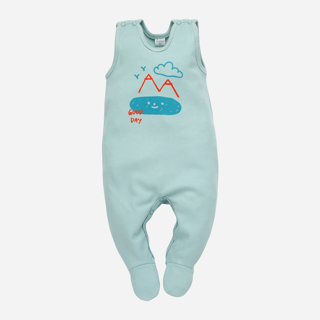 Kombinezon dziecięcy Pinokio Orange Flip Sleepsuit 62 cm Green (5901033308611) - obraz 1