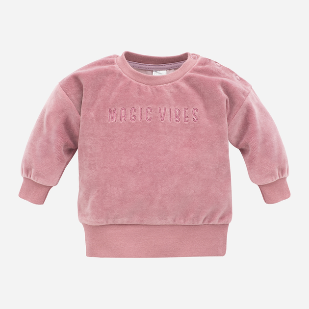 Bluza bez kaptura dziewczęca Pinokio Magic Vibes Sweatshirt 74-76 cm Różowa (5901033295096) - obraz 1