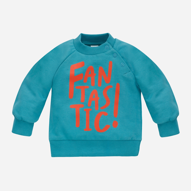 Дитячий світшот для хлопчика Pinokio Orange Flip Sweatshirt 92 см Бірюзовий (5901033307188) - зображення 1