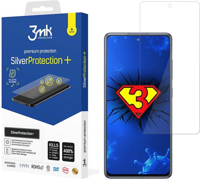 Захисна плівка 3MK SilverProtection+ для Samsung Galaxy S20 FE антибактеріальна (5903108305792) - зображення 1