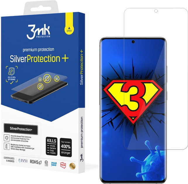 Захисна плівка 3MK SilverProtection+ для Samsung Galaxy S20 Ultra антибактеріальна (5903108302630) - зображення 1