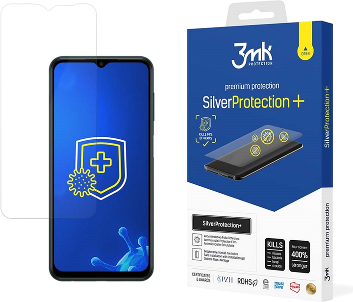 Захисна плівка 3MK SilverProtection+ для Samsung Galaxy M13 4G антибактеріальна (5903108482653) - зображення 1