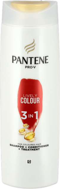 Szampon do włosów Pantene Pro-V Lively Color 3 w 1 do włosów farbowanych 360 ml (8001090673688) - obraz 1