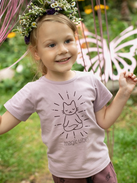 Koszulka dziecięca dla dziewczynki Pinokio Magic Vibes 74-76 cm Różowa (5901033296932) - obraz 2