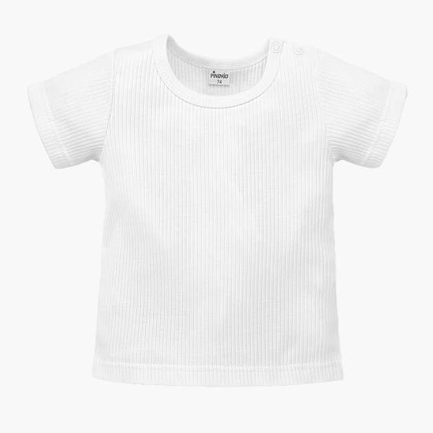 Футболка дитяча Pinokio Lovely Day White T-shirt 92 см White Stripe (5901033312892) - зображення 1