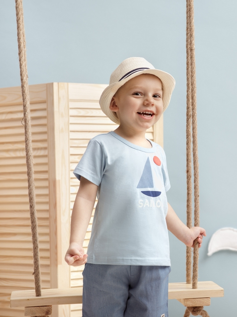 Футболка дитяча Pinokio Sailor T-shirt 80 см Blue (5901033304330) - зображення 2