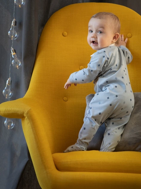 Pajacyk niemowlęcy dla chłopca Pinokio Charlie Overall 74-76 cm Niebieski (5901033293092) - obraz 3