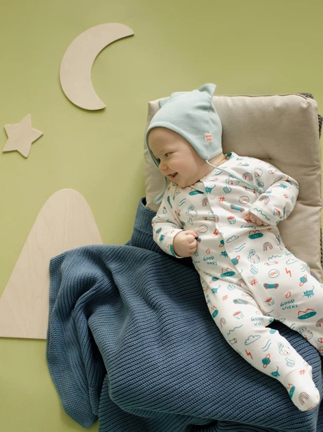 Дитячий чоловічок для хлопчика Pinokio Orange Flip Overall 74-76 см Екрю (5901033308215) - зображення 4