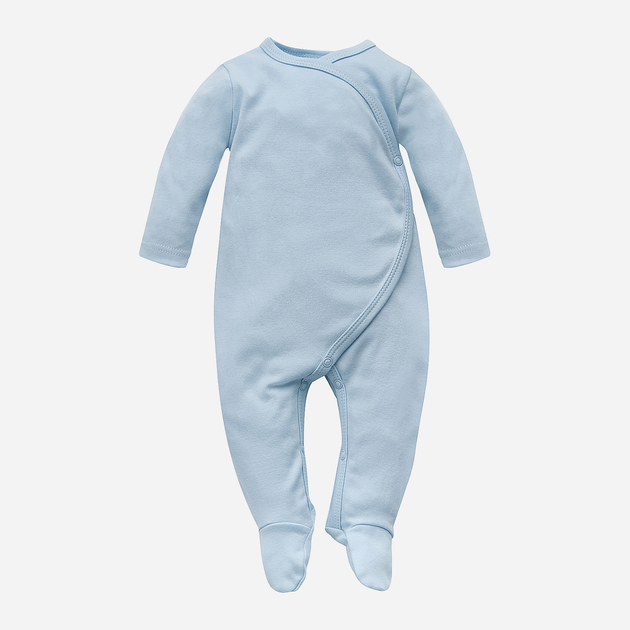 Pajacyk Pinokio Lovely Day Babyblue Wrapped Overall LS 56 cm Blue (5901033311536) - obraz 1