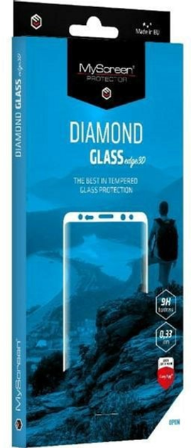 Szkło ochronne MyScreen Diamond Edge 3D do Oppo Reno 10 / 10 Pro czarny (5904433225496) - obraz 1