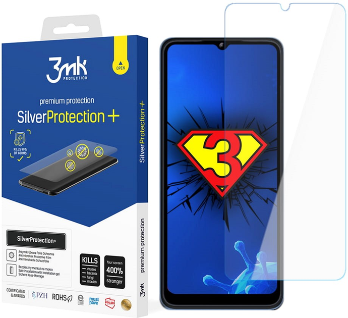 Захисна плівка 3MK SilverProtection+ для T-Mobile T Phone 5G/Revvl 6 5G антибактеріальна (5903108496094) - зображення 1