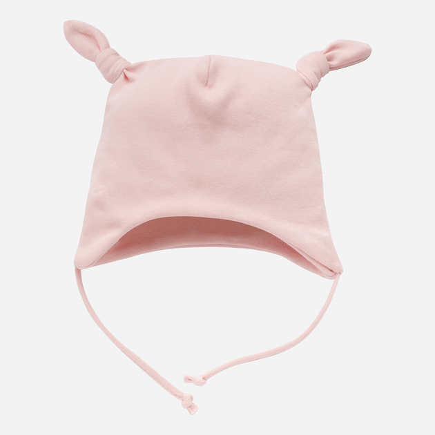 Дитячий чепчик для дівчинки Pinokio Lovely Day Rose Wrapped Bonnet 37-39 см Рожевий (5901033299728) - зображення 1