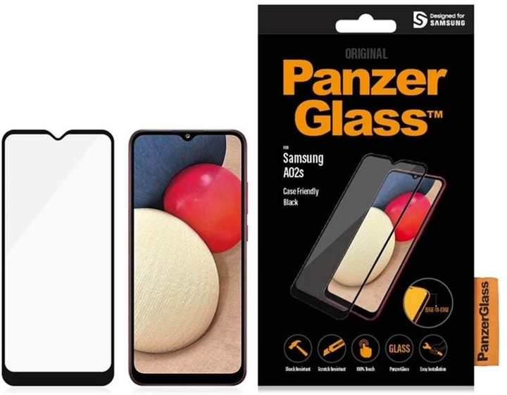 Szkło hartowane Panzer Glass E2E Super Plus do Samsung Galaxy A02s antybakteryjne (5711724072628) - obraz 1
