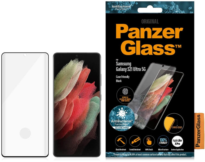 Szkło hartowane Panzer Glass Pro E2E do Samsung Galaxy S21 Ultra (5711724872587) - obraz 1