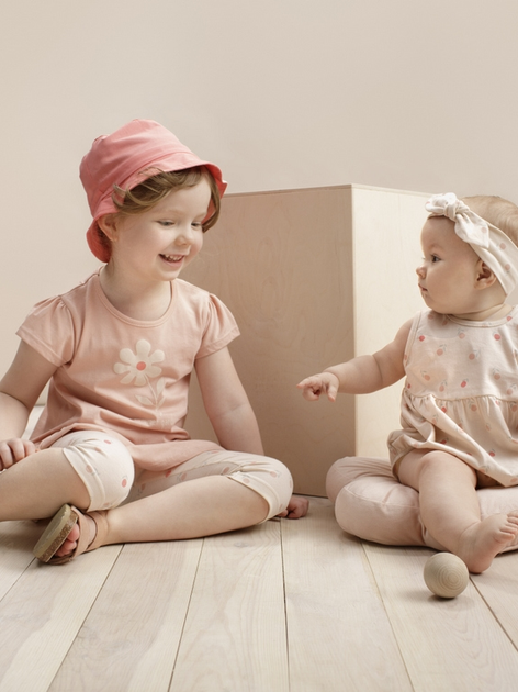 Дитяча панама для дівчинки Pinokio Summer Garden Hat 50-51 Червона (5901033301018) - зображення 4