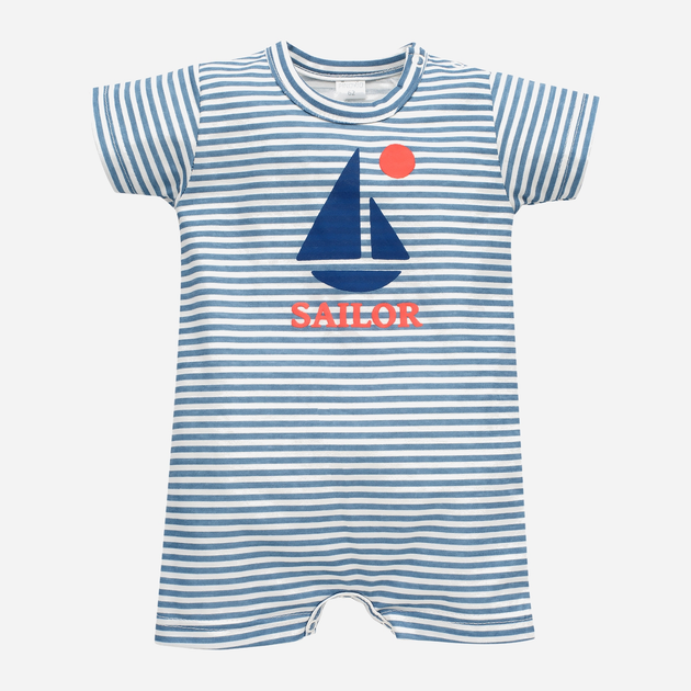 Rampers Pinokio Sailor Romper 80 cm Ecru (5901033303388) - obraz 1