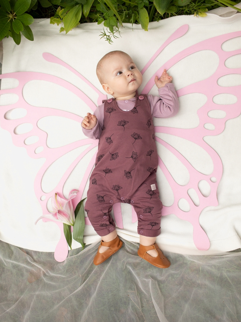 Spodnie ogrodniczki dziecięce dla dziewczynki Pinokio Magic Vibes Dungarees 86 cm Fioletowe (5901033296239) - obraz 3