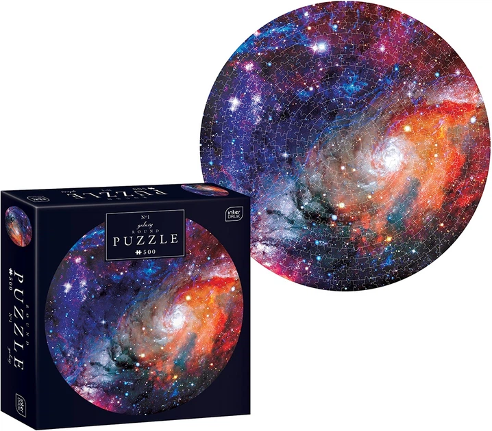 Puzzle Interdruk okrągłe Znak zodiaku Galaktyka 63 cm 500 szt (5902277342126) - obraz 4