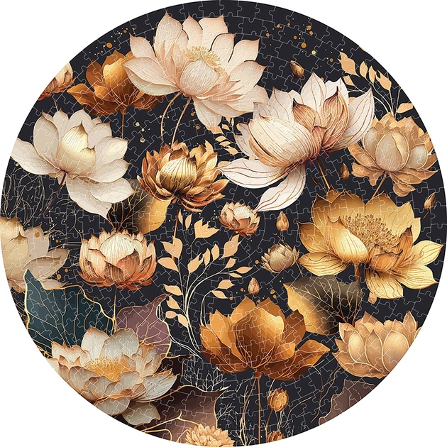 Пазли Interdruk круглі Знак зодіаку Квіти 63 см 500 шт (5902277342072) - зображення 3