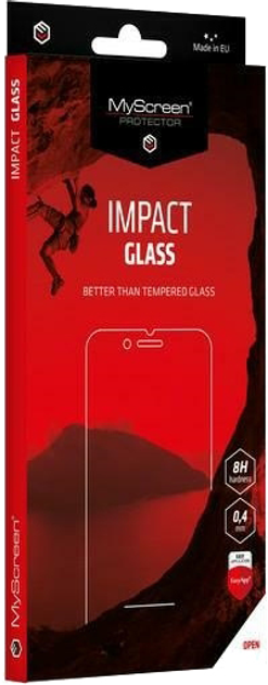 Szkło hybrydowe MyScreen ImpactGlass do Apple iPhone 11 Pro Max/Xs Max czarne (5901924957188) - obraz 1