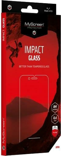 Szkło hybrydowe MyScreen ImpactGlass do Apple iPhone 13 mini czarne (5901924997993) - obraz 1