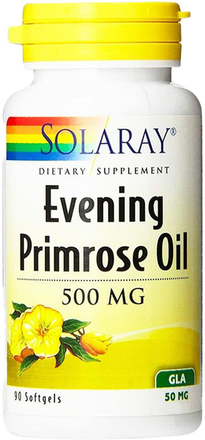 Жирні кислоти Solaray Evening Primrose Oil 90 капсул (76280008364) - зображення 1