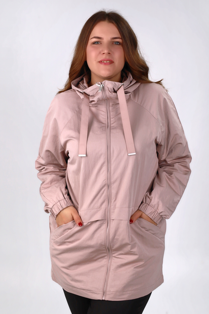 Удлиненная ветровка Finn Flare FBC16000-812 Plus Size розовая 5XL от ...