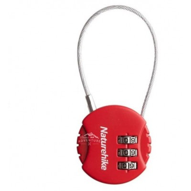 Замок кодовий Naturehike NH20SJ002 Red - зображення 1