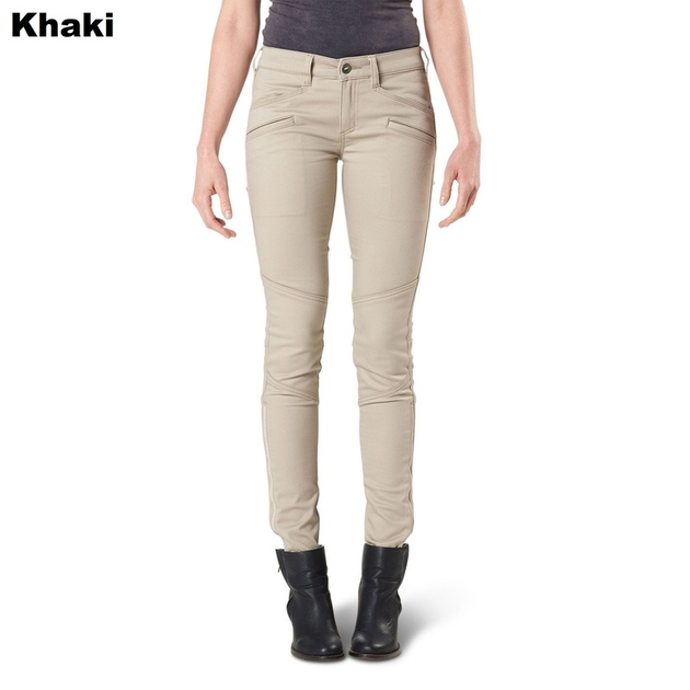 Завужені жіночі тактичні джинси 5.11 Tactical WYLDCAT PANT 64019 2 Long, Khaki - зображення 1