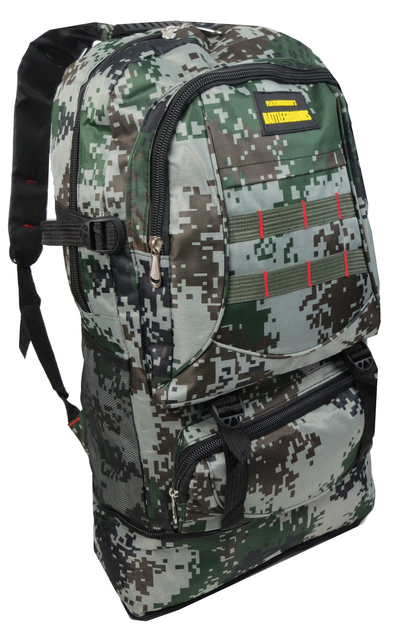 Рюкзак туристичний з можливістю збільшення Battlegrounds 50(64)x35x15 см Хакі 000221678 - зображення 1