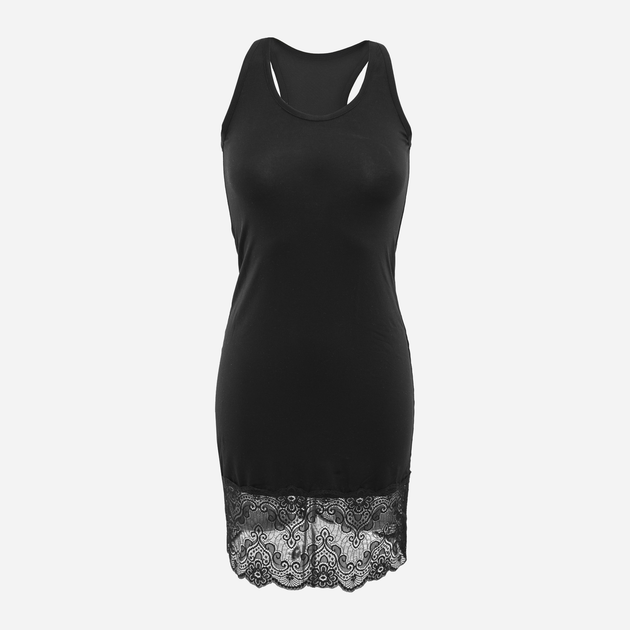 Koszula nocna damska DKaren Slip Gracja XS Czarna (5902230025332) - obraz 3